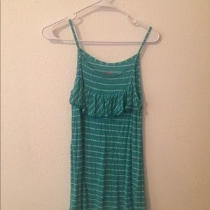 Blue and white cat and jack kids shirt.